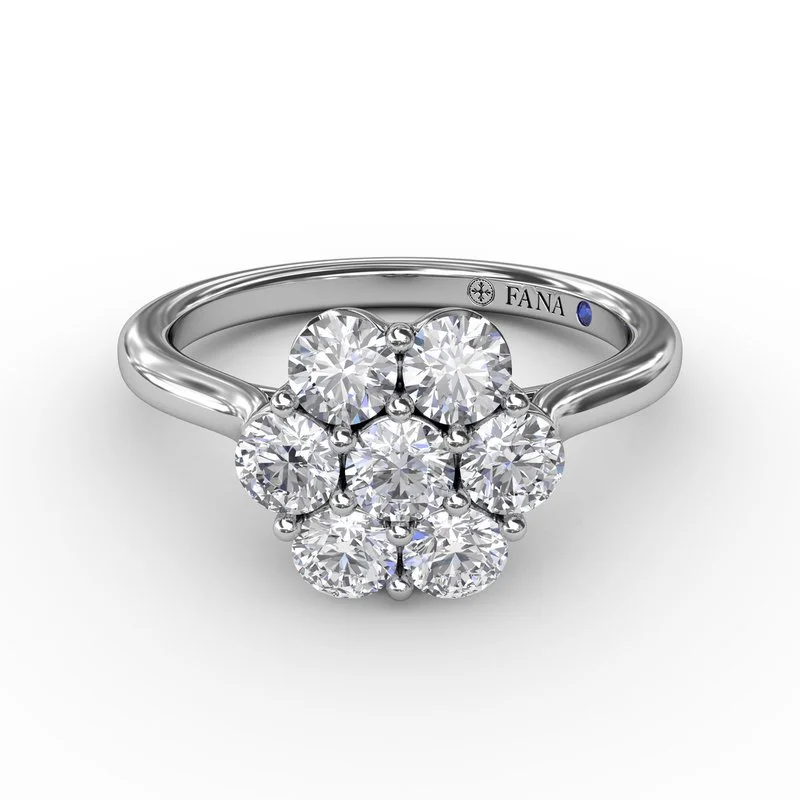 eco-friendly engagement ring for women-Magnolia Diamond Ring R5033