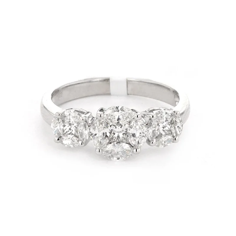 marquise-cut engagement ring for women-0.95 ctw Diamond Ring | M10268573