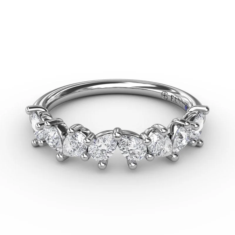 double halo engagement ring for women-Pear Cluster Diamond Ring W7443