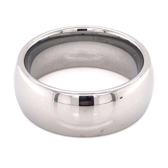 custom engraving ladies ring-High Shine Tungsten Comfort Fit Ring / TGR1006