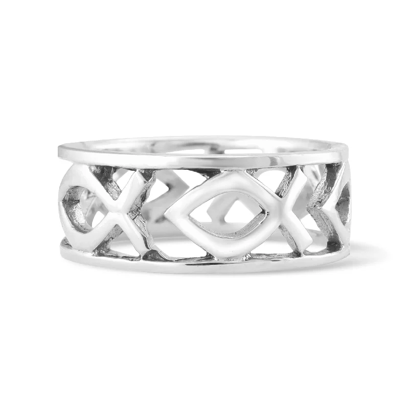 twisted band ladies ring-Sterling Silver Ring / SSR0166