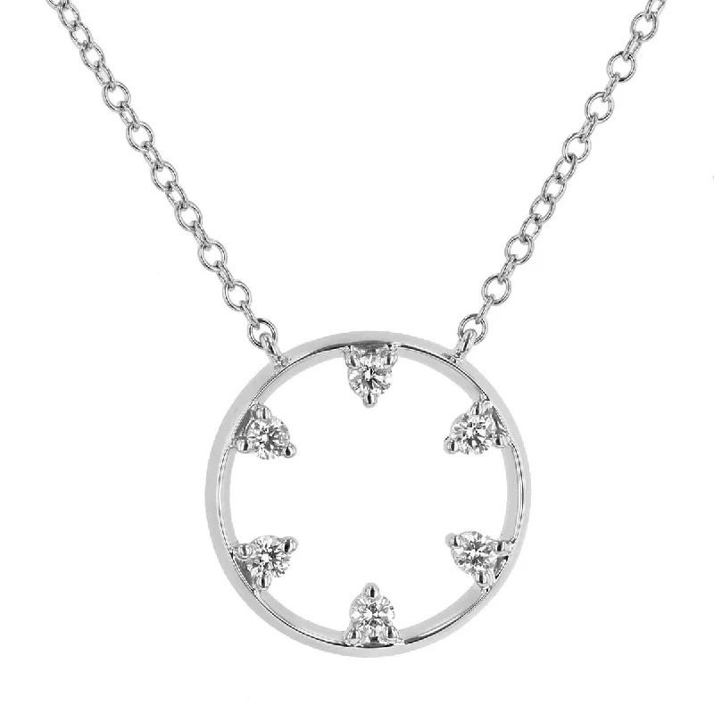 celestial moon ladies necklace-Star Wheel Necklace