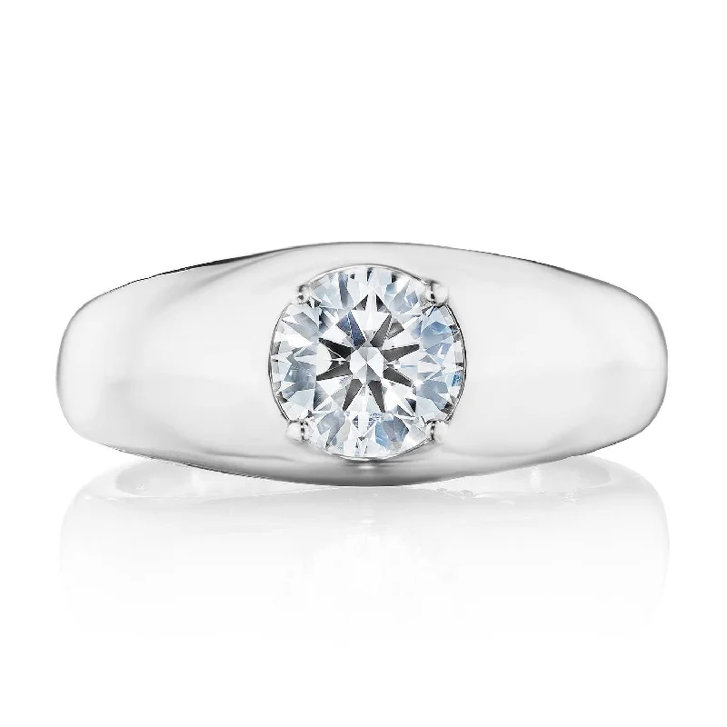 cushion-cut engagement ring for women-TACORI Allure | Domed Diamond Ring - 1.02ct FR817RD65LD