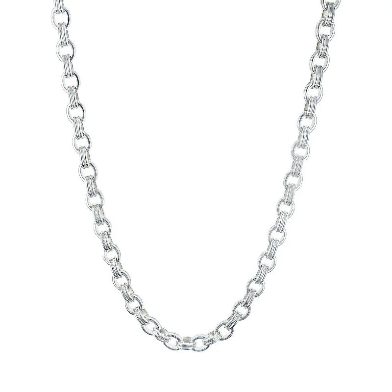 minimalist ladies necklace-Slane Diamond and Oval Link Toggle Necklace