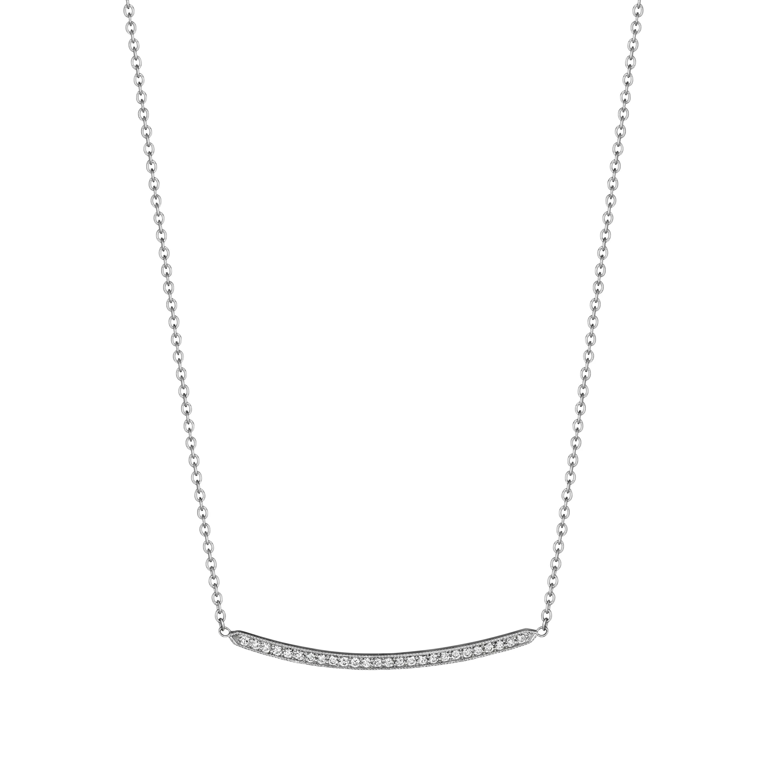 ruby ladies necklace-Forever Bar Necklace