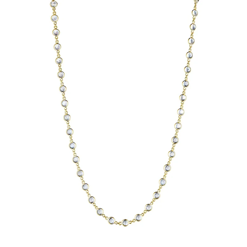 long chain ladies necklace-Moonstone Chain Necklace