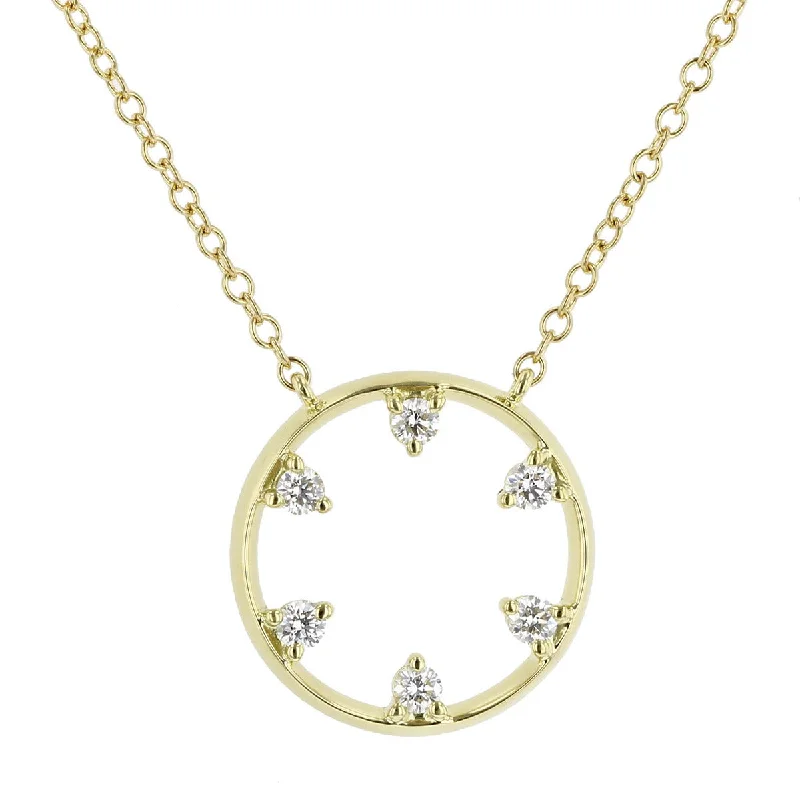 geometric design ladies necklace-Star Wheel Necklace