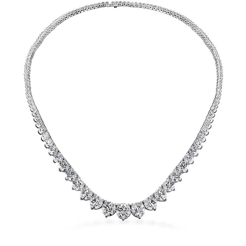 pearl ladies necklace-Temptation Three Prong Necklace