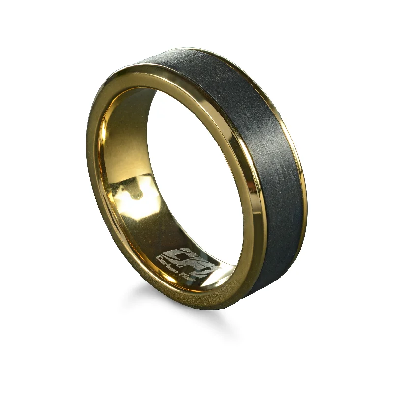 vintage ladies ring-Oro Carbon Fibre Ring