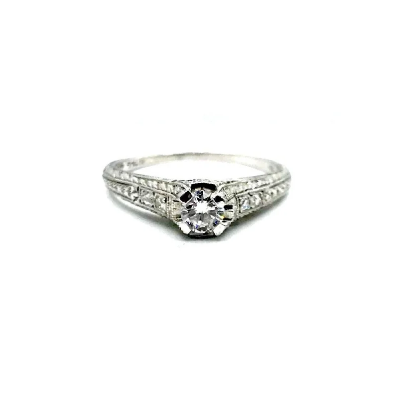 black diamond ladies ring-Stunning Art Deco Diamonds and Platinum